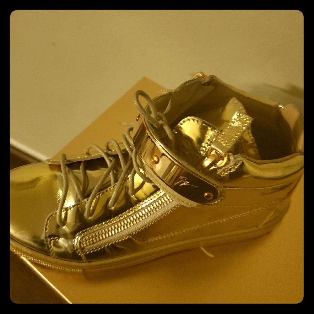 Giuseppe Gold Kids Sneaker